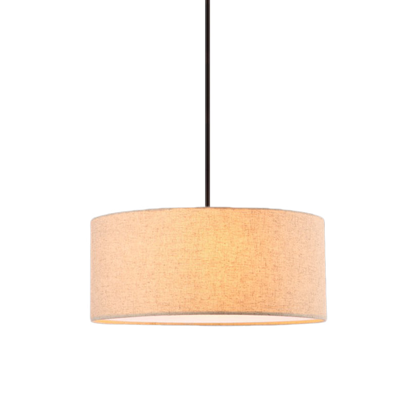 Minimalist Rounded Hanging Lamp Fabric 1 Light Restaurant Pendant Lighting Fixture in Apricot/Flaxen Clearhalo 'Ceiling Lights' 'Modern Pendants' 'Modern' 'Pendant Lights' 'Pendants' Lighting' 1459185