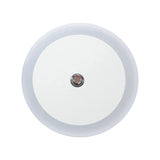 White Round Mini Nightlight Simple Plastic Plug in LED Wall Lighting for Corridor Clearhalo 'Night Lights' 'Wall Lights' Lighting' 1468220