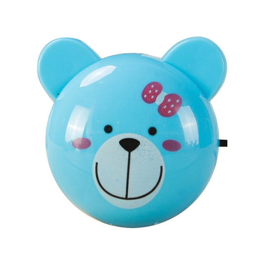 Cartoon LED Night Lighting Blue Bear Small Plug-in Wall Light with Plastic Shade Clearhalo 'Night Lights' 'Wall Lights' Lighting' 1468273