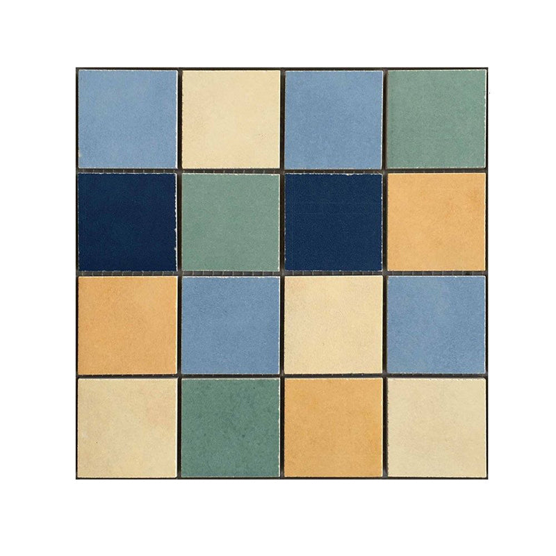 Adhesive Mosaics Wallpaper Panels Blue-Yellow-Green Modern Wall Decor for Kitchen Clearhalo 'Wall Decor' 'Wallpaper' 1468450