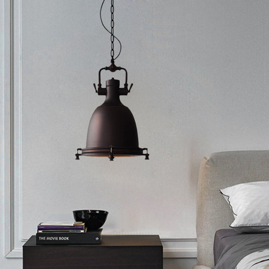 Matte Black Pot Pendant Ceiling Light Industrial Iron Single Dining Table Hanging Lamp Kit, 12.5"/16" Width Clearhalo 'Art Deco Pendants' 'Black' 'Cast Iron' 'Ceiling Lights' 'Ceramic' 'Crystal' 'Industrial Pendants' 'Industrial' 'Metal' 'Middle Century Pendants' 'Pendant Lights' 'Pendants' 'Rustic Pendants' 'Tiffany' Lighting' 1472917