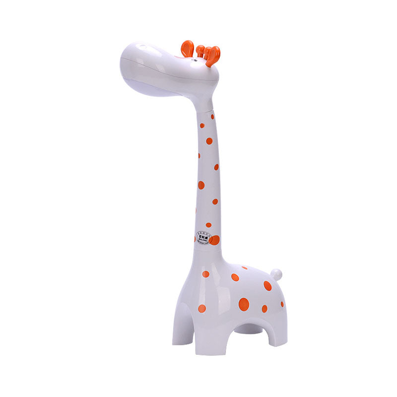 Plastic Giraffe Desk Lamp Kids 1-Head White/Yellow Nightstand Lighting for Children Bedroom Clearhalo 'Lamps' 'Table Lamps' Lighting' 1474372