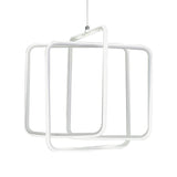 Minimalist Square LED Chandelier Light Acrylic Dining Room Drop Pendant in Warm/White Light Clearhalo 'Ceiling Lights' 'Chandeliers' 'Modern Chandeliers' 'Modern' Lighting' 148730