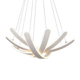 Petal-Shaped Bedroom Chandelier Pendant Acrylic LED Modernism Ceiling Lighting Fixture in Warm/White Light Clearhalo 'Ceiling Lights' 'Chandeliers' 'Modern Chandeliers' 'Modern' Lighting' 148907