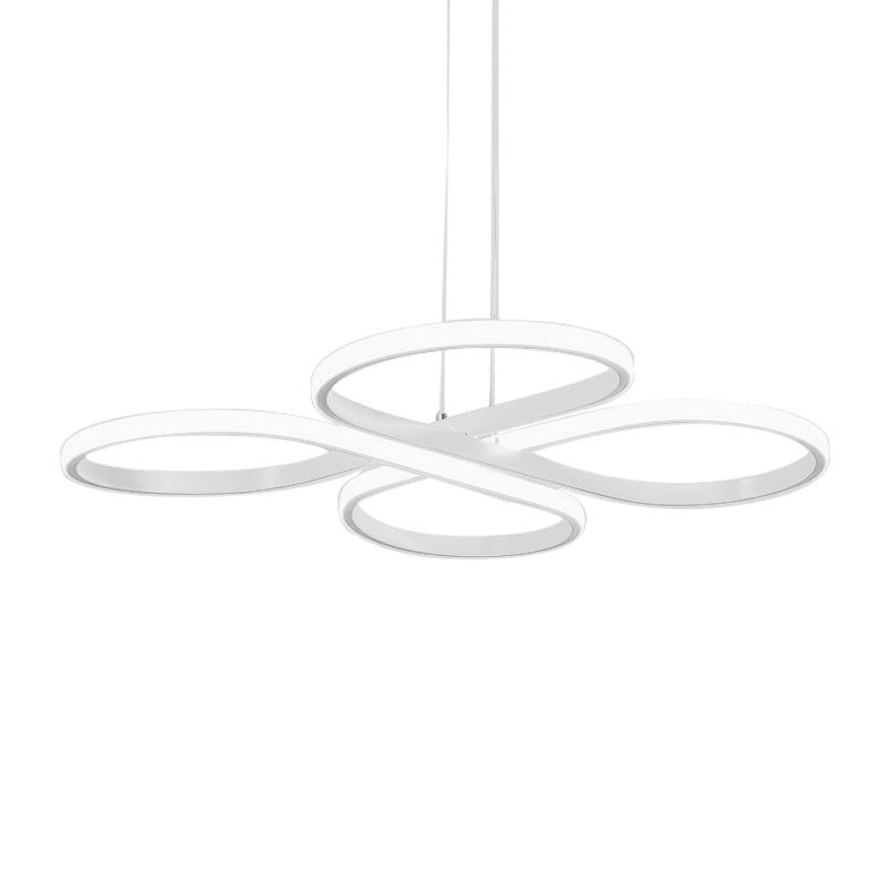 White/Gold Floral Ceiling Light Fixture Modern LED Acrylic Chandelier Pendant in Warm/White Light, 19"/23"/29" Wide Clearhalo 'Ceiling Lights' 'Chandeliers' 'Modern Chandeliers' 'Modern' Lighting' 149182