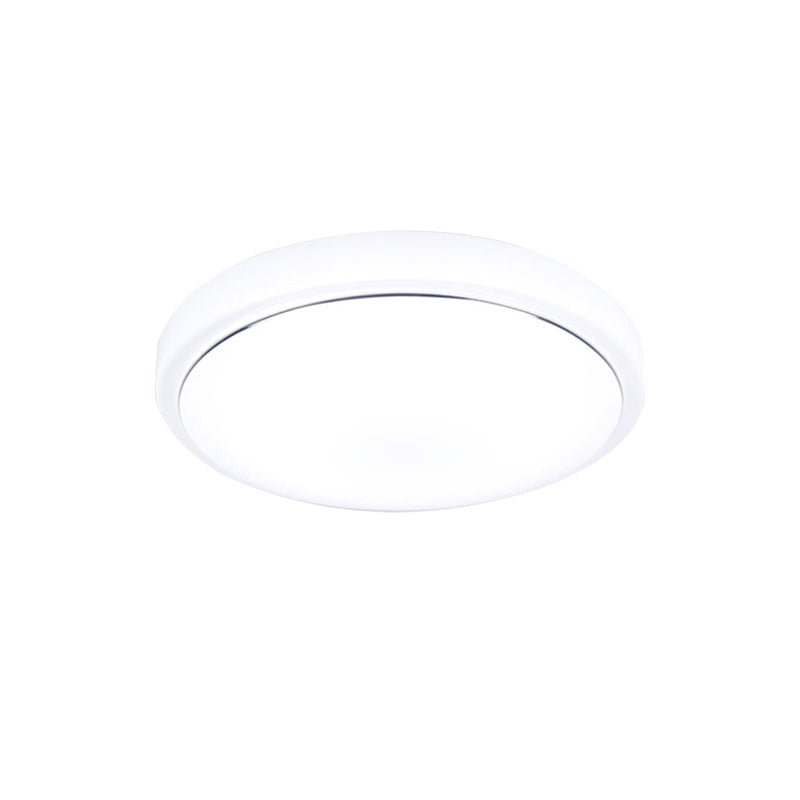 Gold/Silver Drum Ceiling Flush Mount Simple Metal LED Flush Light Fixture with Acrylic Shade for Hallway in Warm/White, 7.5"/9"/12" Dia Clearhalo 'Ceiling Lights' 'Close To Ceiling Lights' 'Close to ceiling' 'Flush mount' Lighting' 149448