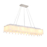 Acrylic Rectangular Ceiling Pendant LED Island Light with Adjustable Hanging Cord Clearhalo 'Ceiling Lights' 'Island Lights' Lighting' 150367