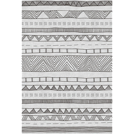 Southwestern Floor Rug Geometric Chevron Area Floor Covering with Zigzag Lines Washable Non-Slip Rug for Bedroom Clearhalo 'Area Rug' 'Rugs' 'Southwestern' Rug' 1504366