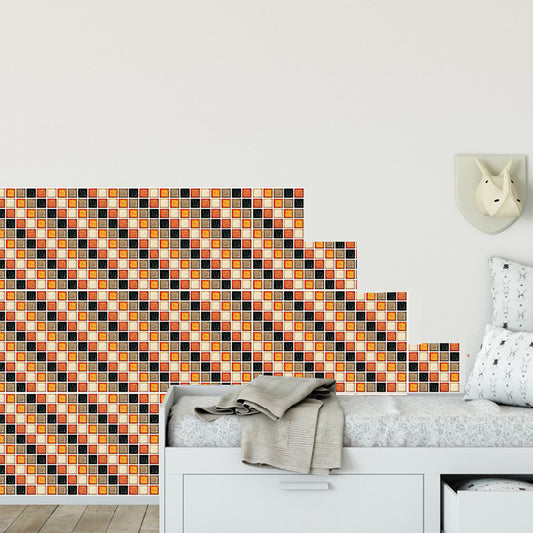 Diagonal Mosaics Wallpaper Panels Modern Self Sticking Living Room Wall Art, 7.8-sq ft Clearhalo 'Wall Decor' 'Wallpaper' 1504738