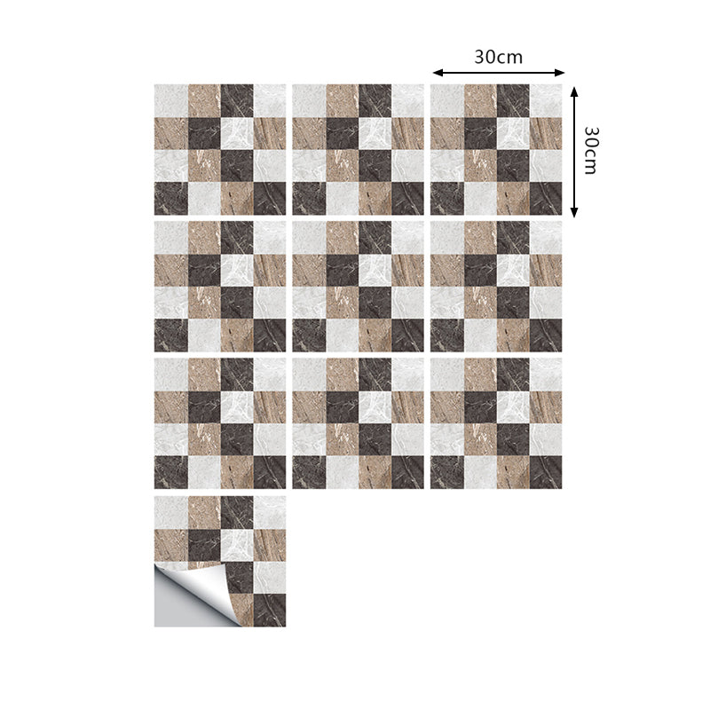 Domino wallpaper - Black & white checkerboard | Birds, leaves and flowers