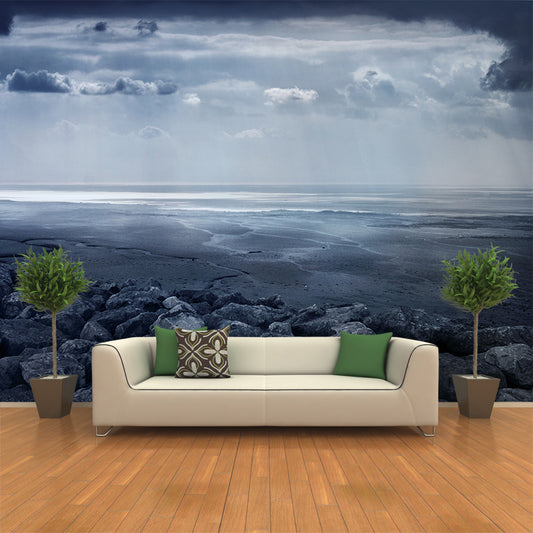 Grey Endless Flatland Wall Mural Stain-Proof Contemporary Living Room Wall Decor Clearhalo 'Wall Decor' 'Wall Mural' 1505315