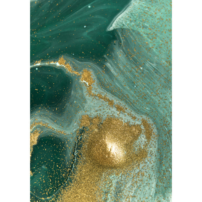 Artistry Flow and Sequins Mural for Accent Wall Customized Wall Covering in Green Clearhalo 'Wall Decor' 'Wall Mural' 1505751