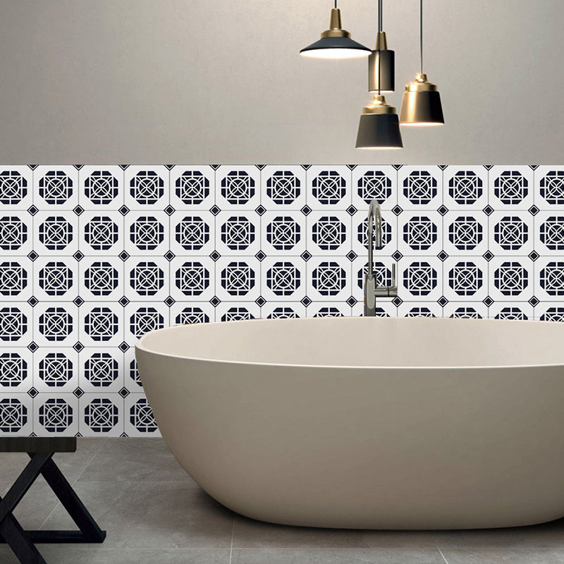 Black Geometric Wallpaper Panel Set Pick Up Sticks Contemporary Bathroom Wall Art Clearhalo 'Modern wall decor' 'Modern' 'Wallpaper' Wall Decor' 1508226