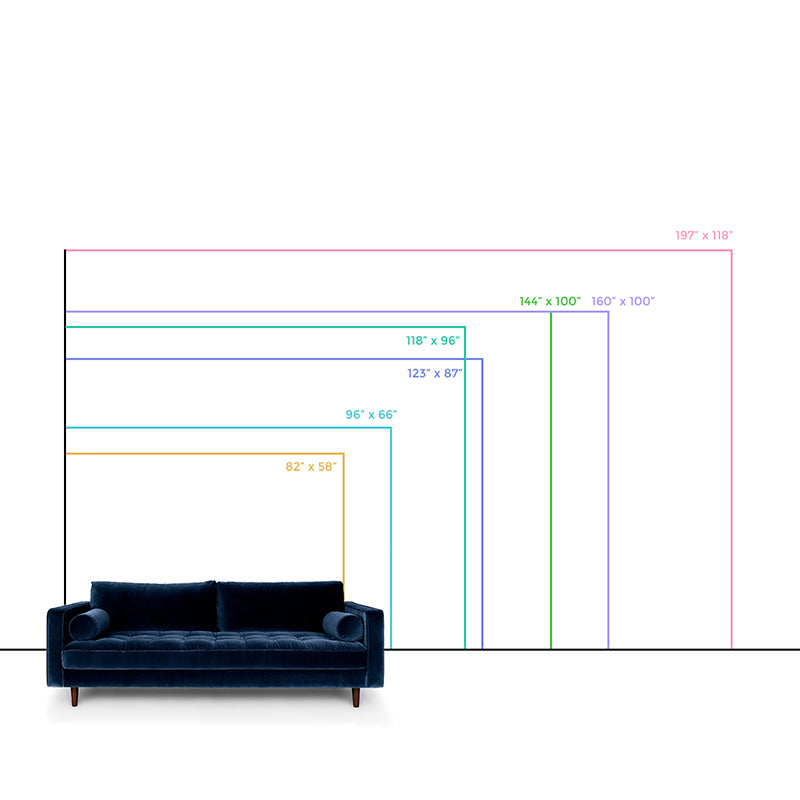 Artistry Color Swatches Mural Decal for Living Room Custom Wall Covering in Blue Clearhalo 'Wall Decor' 'Wall Mural' 1508749