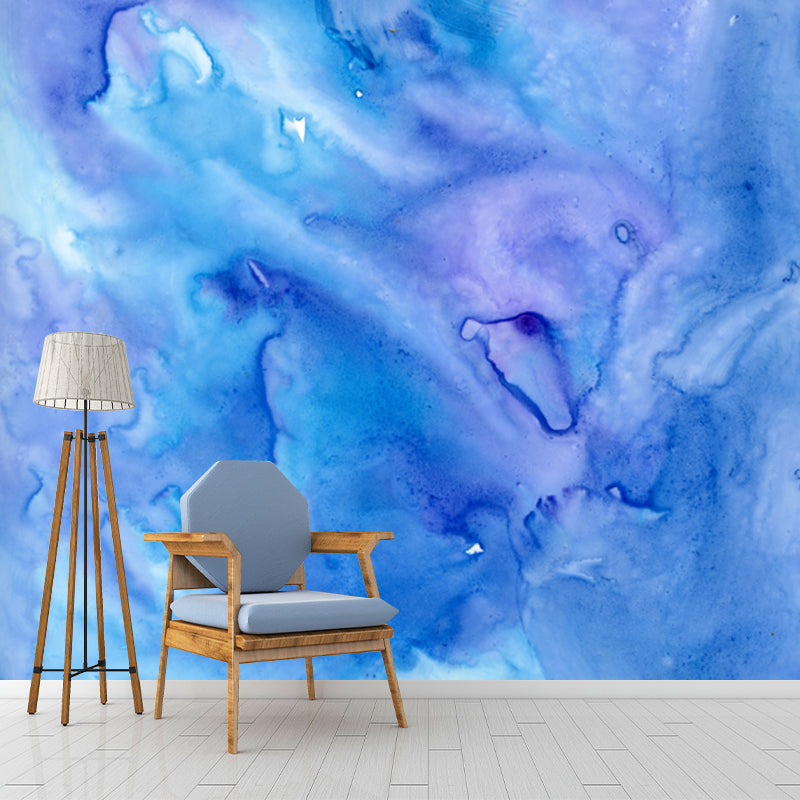 Abstract Watercolor Painting Mural Modern Washable Living Room Wall Art, Custom Print Clearhalo 'Wall Decor' 'Wall Mural' 1508781