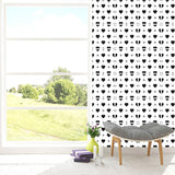 Black-White Loving Heart Wallpapers Self Sticking Modern Living Room Wall Decor (12 Pcs) Clearhalo 'Wall Decor' 'Wallpaper' 1512182