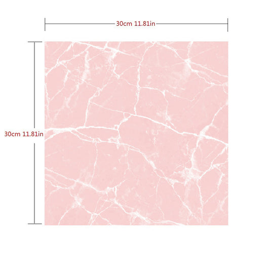 Pink Marble Look Wallpaper Panels Peel and Paste Modernist Bedroom Wall Covering Clearhalo 'Modern wall decor' 'Modern' 'Wallpaper' Wall Decor' 1512871