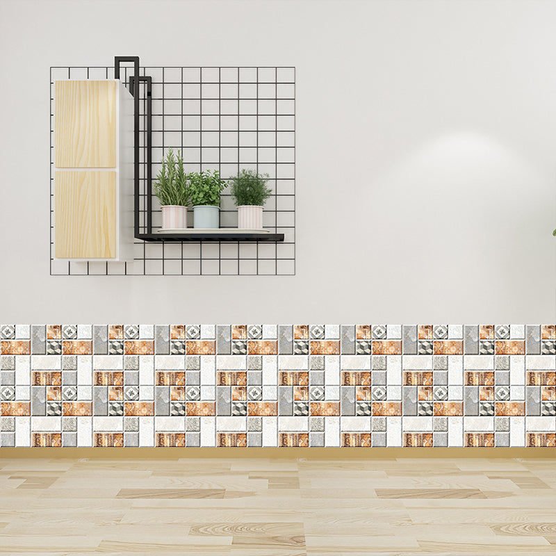 36 PCS Paneles de papel tapiz de mosaico de mosaico Cubierta de pared de  cocina adhesiva contemporánea, 3.9 pies cuadrados - Clearhalo