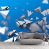 Illustration Pyramid Wall Mural Decal Full-Size Wall Covering for Home, Made to Measure Clearhalo 'Wall Decor' 'Wall Mural' 1513880