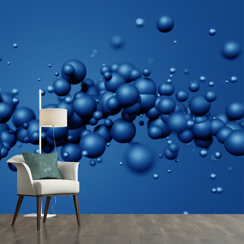 Waterproof Molecules Wall Mural Decal Contemporary Non-Woven Fabric Wall Decor, Custom Made Clearhalo 'Wall Decor' 'Wall Mural' 1513928