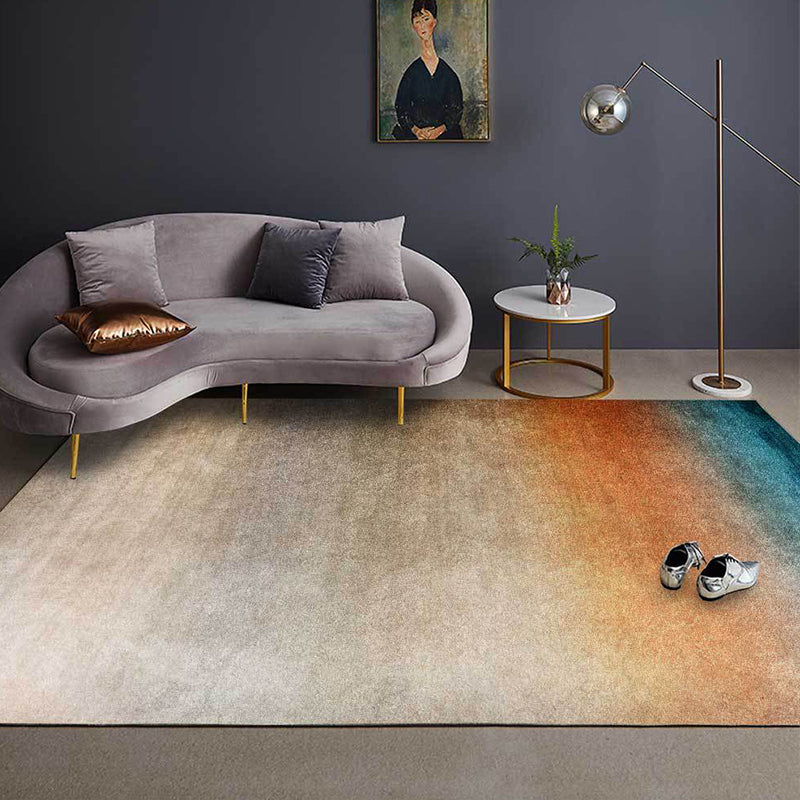 Modern Living Room Rug in Brown Abstract Ombre Pattern Rug Polyester Washable Area Rug Light Brown Clearhalo 'Area Rug' 'Modern' 'Rugs' Rug' 1517999