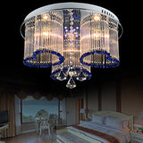 Bedroom Loving Heart Ceiling Mount Light Crystal Modern Style 3/5 Lights Blue Ceiling Lamp Clearhalo 'Ceiling Lights' 'Close To Ceiling Lights' 'Close to ceiling' 'Flush mount' Lighting' 152264