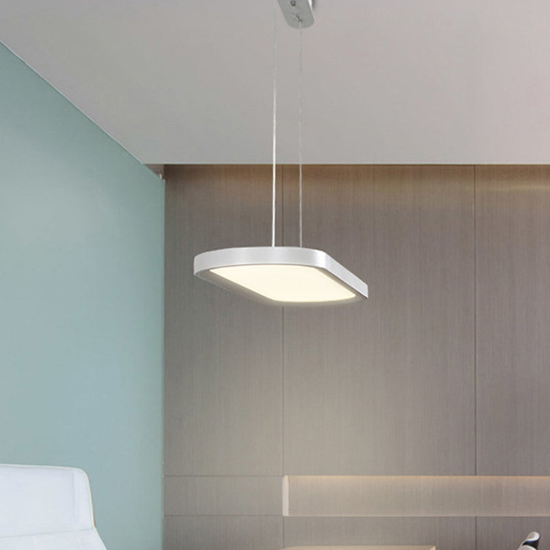 23.5"/35.5"/47" Wide Oval Acrylic Ceiling Pendant Simple LED White/Black/Brown Island Light in Warm/White/Remote Control Stepless Dimming Light Clearhalo 'Ceiling Lights' 'Modern Pendants' 'Modern' 'Pendant Lights' 'Pendants' Lighting' 1523385