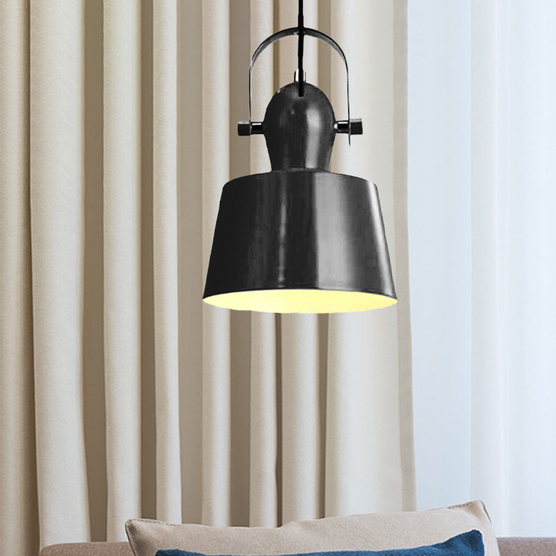 Upside and Down Trifle Bowl Metal Ceiling Pendant Lamp Minimalist 1 Light Black/White/Yellow Hanging Lighting Clearhalo 'Ceiling Lights' 'Modern Pendants' 'Modern' 'Pendant Lights' 'Pendants' Lighting' 1523466