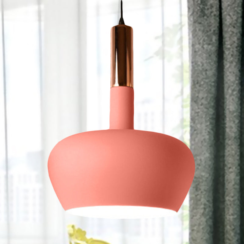 Wine Glass Metal Hanging Pendant Light Modernism 1 Light Blue/Pink/Yellow Suspension Pendant Clearhalo 'Ceiling Lights' 'Modern Pendants' 'Modern' 'Pendant Lights' 'Pendants' Lighting' 1523483