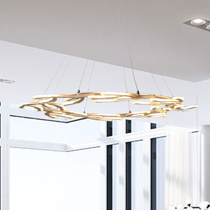 29.5"/37.5"/45" Dia Acrylic Branch Ceiling Light Fixture LED Chandelier Pendant in Warm/White Light Clearhalo 'Ceiling Lights' 'Chandeliers' 'Modern Chandeliers' 'Modern' Lighting' 1523549