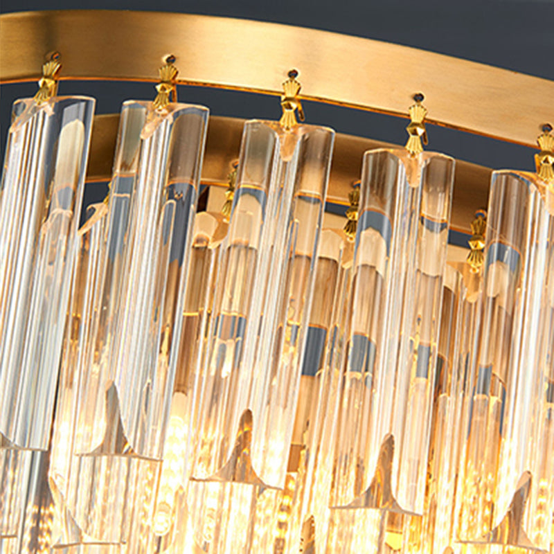 Crystal Ship Large Chandelier for Restaurant Hotel Post Modern LED Ceiling Hanging Light in Gold, White Light Clearhalo 'Ceiling Lights' 'Chandeliers' 'Modern Chandeliers' 'Modern' Lighting' 157477