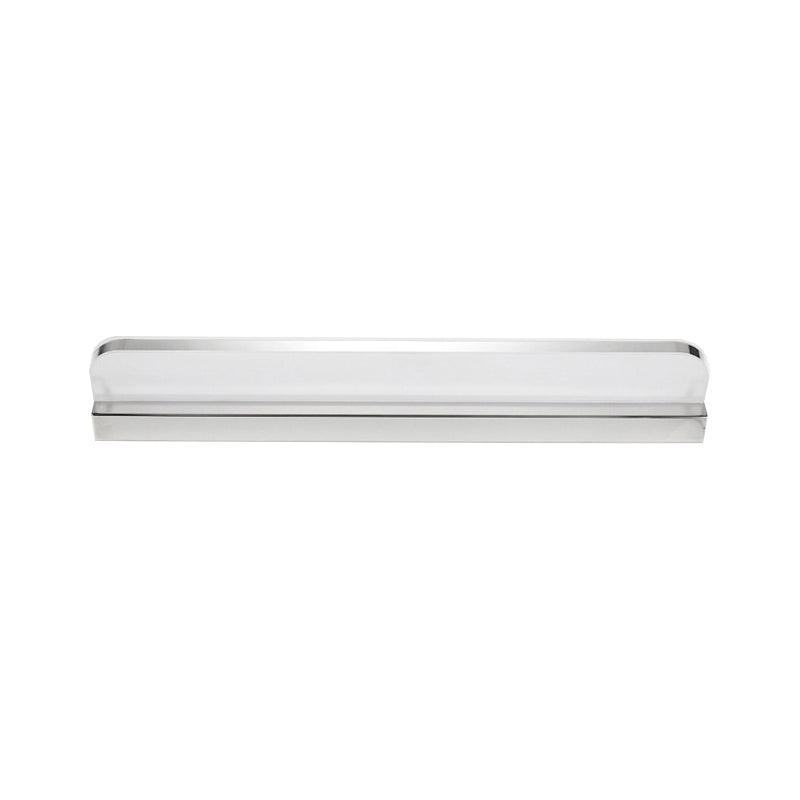 Ultra-Thin Acrylic Vanity Wall Light Minimalism 9"/16.5" W LED Chrome Finish Wall Lamp for Bathroom, Warm/White Lighting Clearhalo 'Cast Iron' 'Glass' 'Industrial' 'Modern wall lights' 'Modern' 'Tiffany' 'Traditional wall lights' 'Vanity Lights' 'Wall Lights' Lighting' 157666