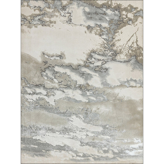 Nordic Abstract Rug Grey Polyester Rug Washable Non-Slip Backing Area Rug for Bedroom Clearhalo 'Area Rug' 'Modern' 'Rugs' Rug' 1578761