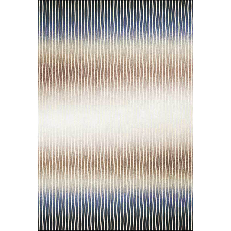 Casual Modern Rug Multicolor Abstract Stripes Print Area Rug Polyester Washable Carpet for Home Decoration Clearhalo 'Area Rug' 'Modern' 'Rugs' Rug' 1578801