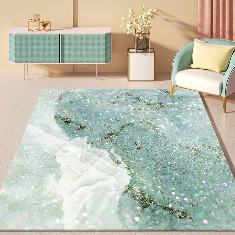 Modern Ombre Pattern Rug Light Green Polyester Rug Washable Non-Slip Backing Area Rug for Bedroom Blue Clearhalo 'Area Rug' 'Modern' 'Rugs' Rug' 1579002