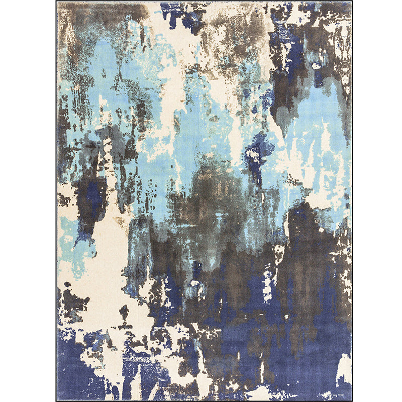 Simple Modern Rug Multicolor Abstract Oil Painting Print Area Rug Polyester Washable Carpet for Living Room Clearhalo 'Area Rug' 'Modern' 'Rugs' Rug' 1579060