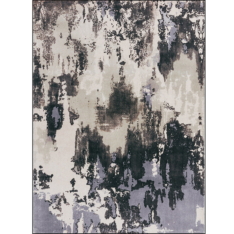 Simple Modern Rug Multicolor Abstract Oil Painting Print Area Rug Polyester Washable Carpet for Living Room Clearhalo 'Area Rug' 'Modern' 'Rugs' Rug' 1579076