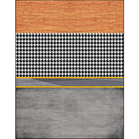 Modern Living Room Rug Multi-colored Colorblock Houndstooth Print Rug Polyester Machine Washable Area Rug Clearhalo 'Area Rug' 'Modern' 'Rugs' Rug' 1579140
