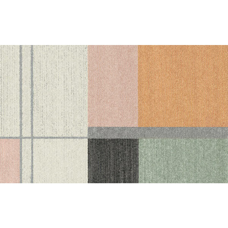 Modern Living Room Rug Multicolor Colorblock Print Rug Polyester Washable Anti-Slip Backing Area Rug Clearhalo 'Area Rug' 'Modern' 'Rugs' Rug' 1579423