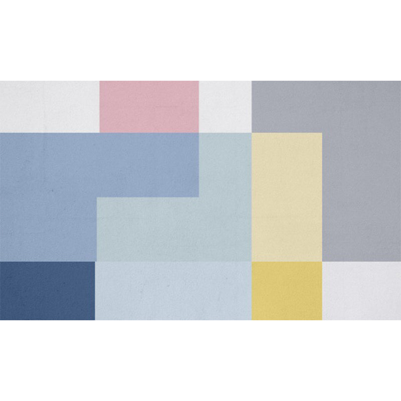 Modern Living Room Rug Multicolor Colorblock Print Rug Polyester Washable Anti-Slip Backing Area Rug Clearhalo 'Area Rug' 'Modern' 'Rugs' Rug' 1579429