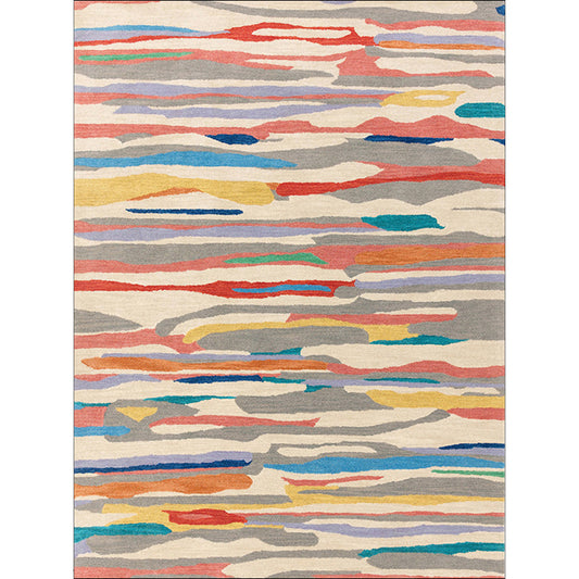 Unique Watercolor Pattern Rug Multicolor Novelty Rug Polyester Washable Anti-Slip Backing Carpet for Living Room Clearhalo 'Area Rug' 'Modern' 'Rugs' Rug' 1579465