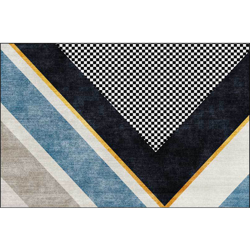 Modern Living Room Rug Colorful Colorblock Small Check Print Rug Polyester Machine Washable Stain-Resistant Area Rug Clearhalo 'Area Rug' 'Modern' 'Rugs' Rug' 1579544