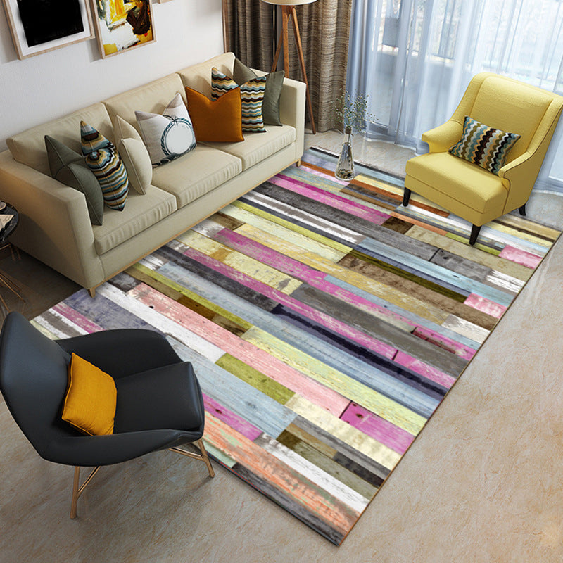 Modern Brushstroke Painting Rug Multicolor Polyester Rug Washable Area Rug for Living Room Clearhalo 'Area Rug' 'Modern' 'Rugs' Rug' 1579800