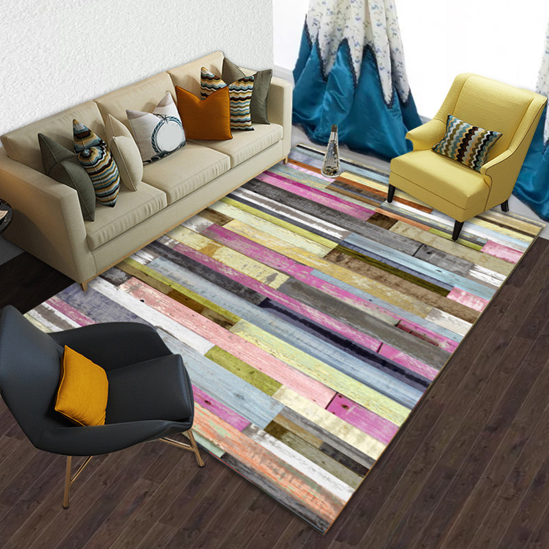 Modern Brushstroke Painting Rug Multicolor Polyester Rug Washable Area Rug for Living Room Clearhalo 'Area Rug' 'Modern' 'Rugs' Rug' 1579801