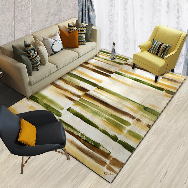 Modern Brushstroke Painting Rug Multicolor Polyester Rug Washable Area Rug for Living Room Clearhalo 'Area Rug' 'Modern' 'Rugs' Rug' 1579807