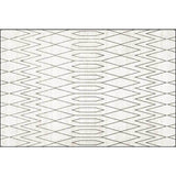 Minimalist Modern Rug in White Geometry Rhombus Wave Pattern Rug Polyester Machine Washable Carpet for Home Decoration Clearhalo 'Area Rug' 'Modern' 'Rugs' Rug' 1580228