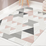 Casual Modern Rug in Ivory Geometry Triangle Pattern Rug Polyester Machine Washable Carpet for Home Decoration Clearhalo 'Area Rug' 'Modern' 'Rugs' Rug' 1580395