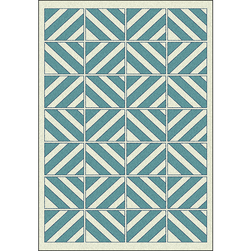 Unique Geometric Pattern Rug Green Modern Rug Polyester Washable Anti-Slip Backing Area Rug for Living Room Clearhalo 'Area Rug' 'Modern' 'Rugs' Rug' 1580498