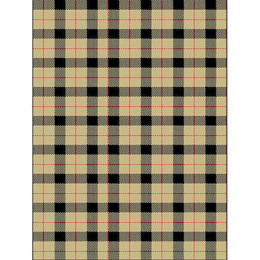 Modern Living Room Rug in Yellow Plaid Dotted Line Print Rug Polyester Non-Slip Backing Washable Area Rug Clearhalo 'Area Rug' 'Modern' 'Rugs' Rug' 1583706