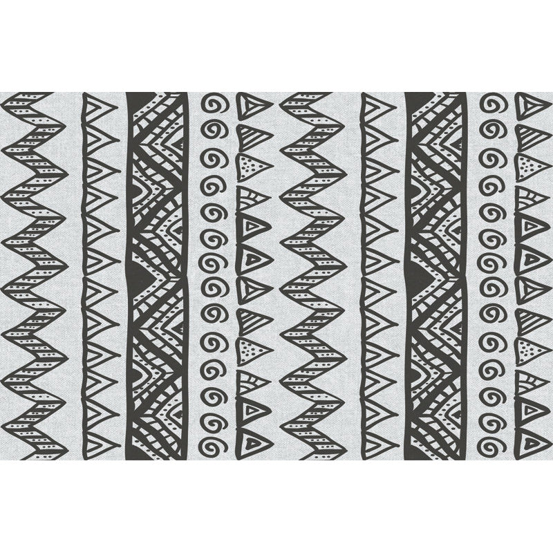 Americana Southwestern Rug in Grey Triangle Diamond Pattern Rug Polyester Pet Friendly Carpet for Home Decoration Clearhalo 'Area Rug' 'Moroccan' 'Rugs' Rug' 1583772